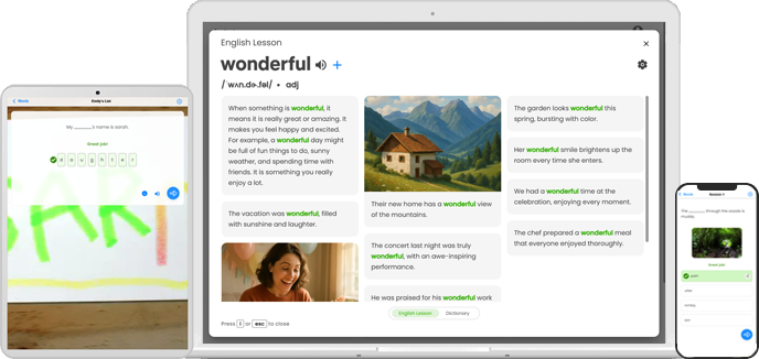 Wordela - Tracks Progress | Smart Curricula | Adaptive Learning