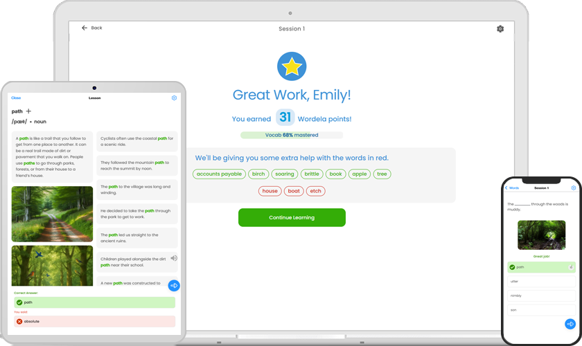 Learn words automatically and remember them forever